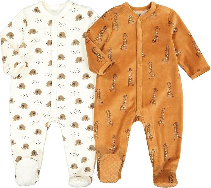 La Redoute Collections 2er-Pack Strampler aus Samt (74)