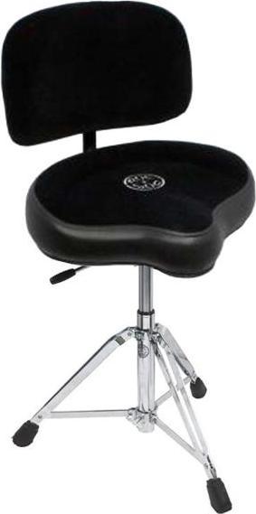 Actual product image Roc-n-Soc Gaslift Drum Stool Saddle with Backrest Black (Drummer's seat)