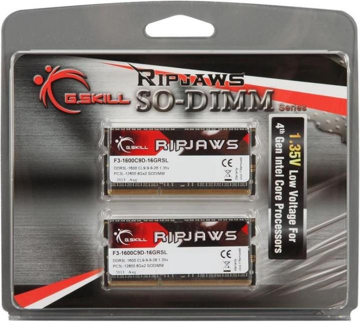 Image du produit G.Skill Ripjaws (2 x 8GB, 1600 MHz, RAM DDR3, SO-DIMM)