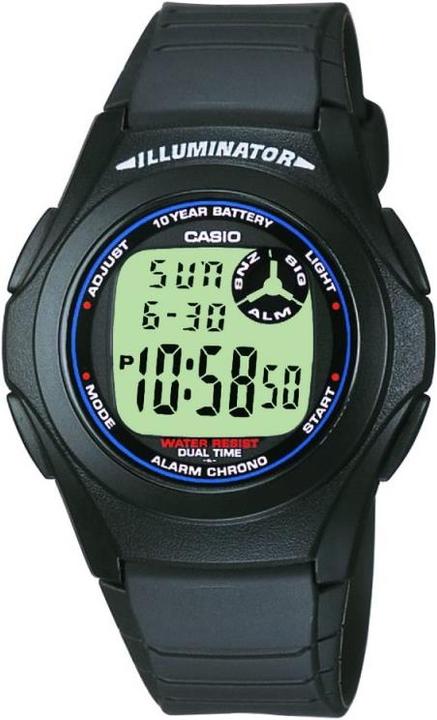 Casio F-200w-1aef (Orologio digitale, Orologio sportivo, Cronografo, 40 mm)