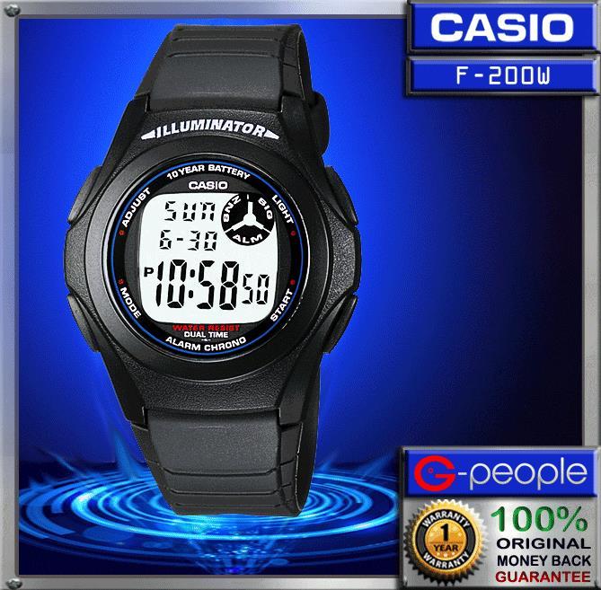 Image du produit Casio F-200w-1aef (Montre numérique, Montre de sport, Chronographe, 40 mm)