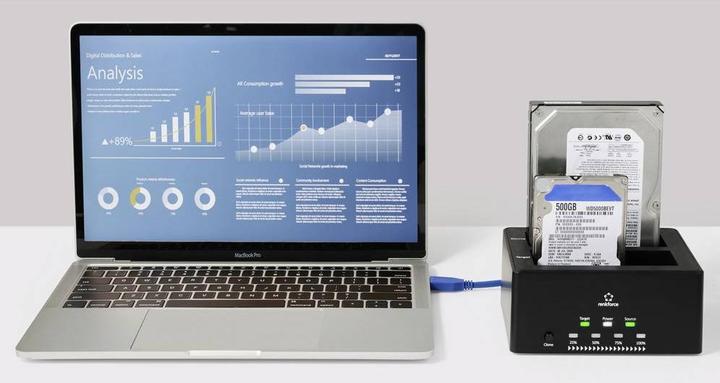 Immagine prodotto Renkforce RF-5576396 Docking station per hard disk SATA USB 3.2 Gen 1 (USB 3.0) con funzione clone