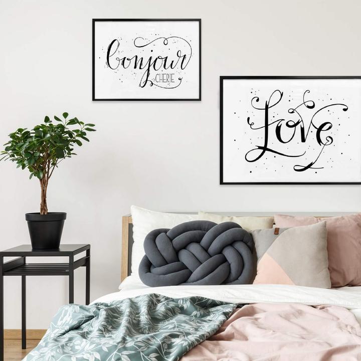 Produktbild Trenddeko Handlettering Love - weiss (30 x 24 cm)