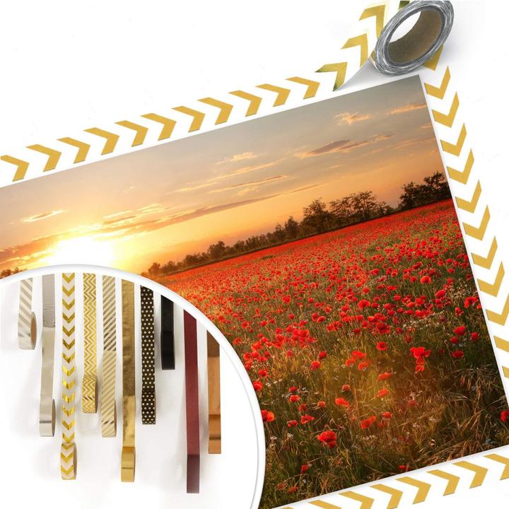 Immagine prodotto Trenddeko Campo di papaveri al tramonto (40 x 50 cm)