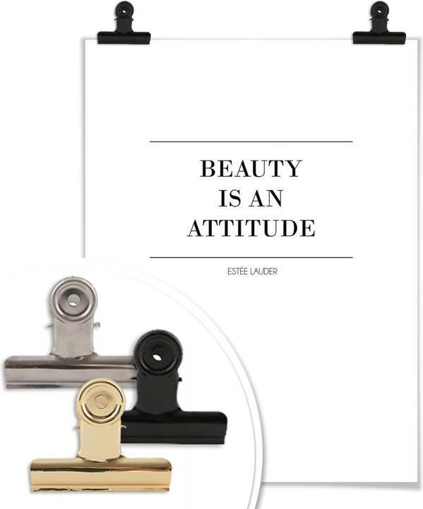 Produktbild Trenddeko Beauty is an attitude (60 x 80 cm)