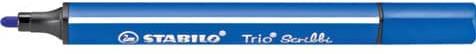 Actual product image STABILO Trio Scribbi Spring-loaded triangular felt-tip pen (Red, 1 x)