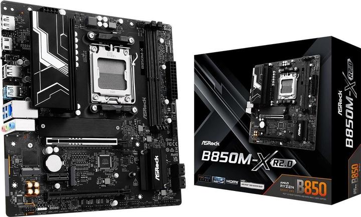 Immagine prodotto AsRock B850M-X R2.0 AM5 mATX HDMI/DP DDR5 (AM5, AMD B850, mATX)