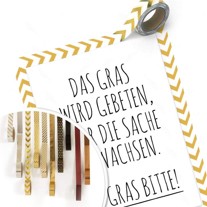 Produktbild Trenddeko Das Gras wird gebeten über die Sache zu wachsen. (60 x 80 cm)