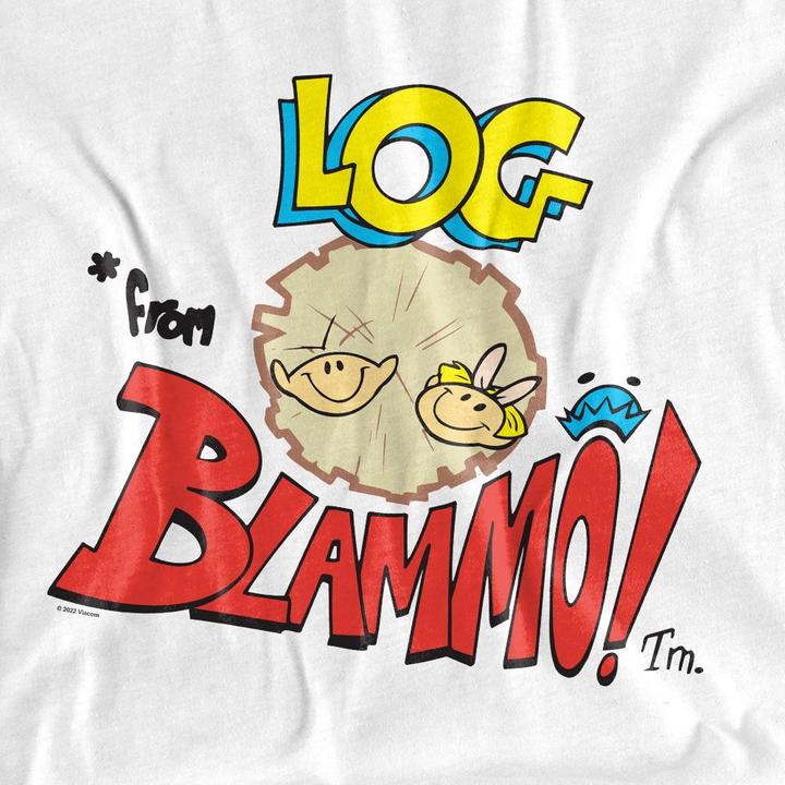 Actual product image Ren & Stimpy Unisex Adult Log From Blamo T-Shirt (XXL)