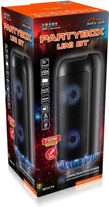 Actual product image Media-Tech Partybox Uni MT3174 (6 h, Battery operated)