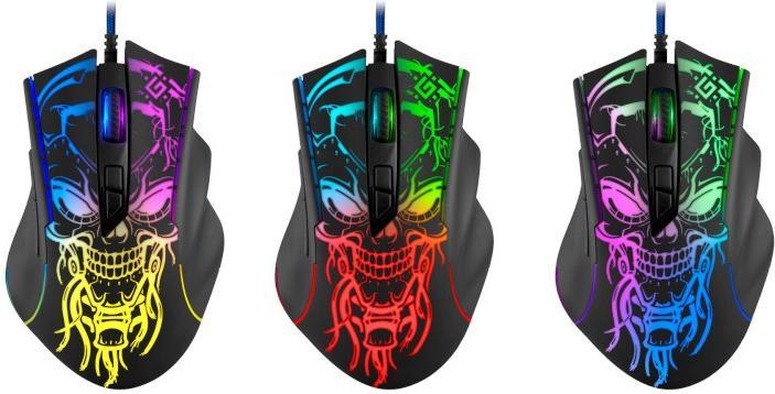 Immagine prodotto Defender Mouse ottico da gioco, cablato GM-928 BULLETSTORM 7200dpi 7P retroilluminato (Cablato)