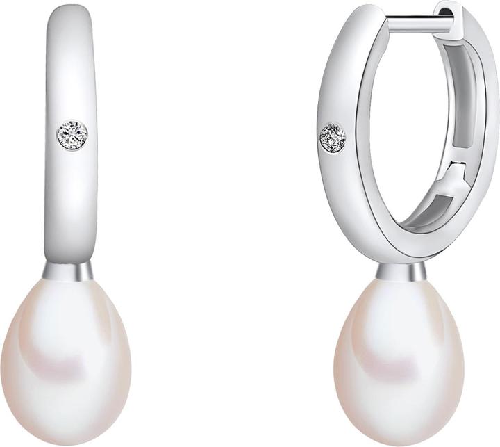 Lulu & Jane Sterling Silber Diamant Süsswasser-Zuchtperle silber - 33480 (Sterling Silber)