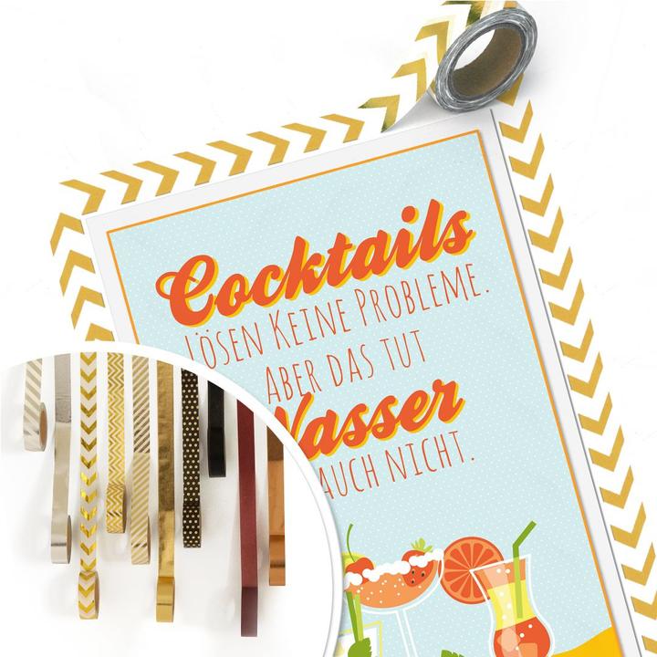 Image du produit Trenddeko Les cocktails ne résolvent pas les problèmes... (70 x 100 cm)