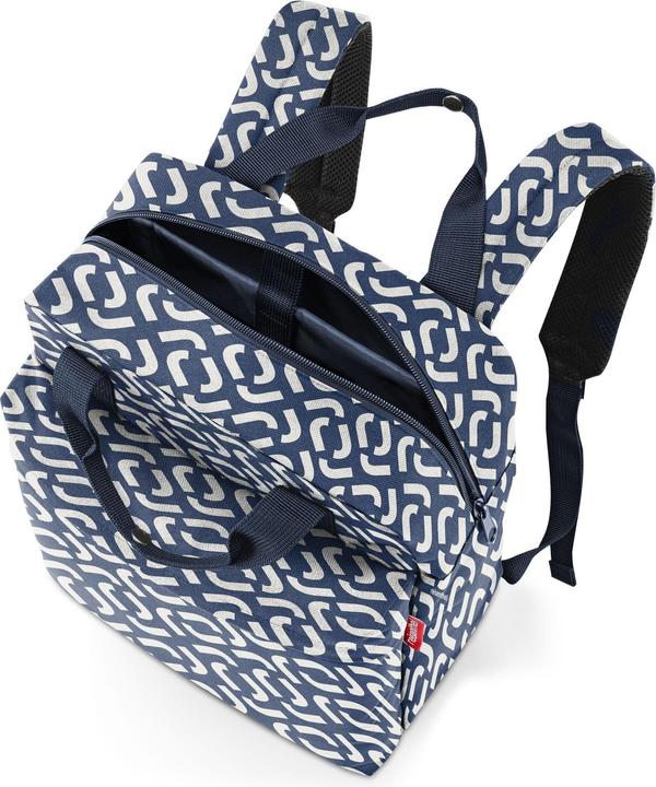 Produktbild reisenthel Rucksack Allday M Signature Navy Blau/Weiss (15 l)