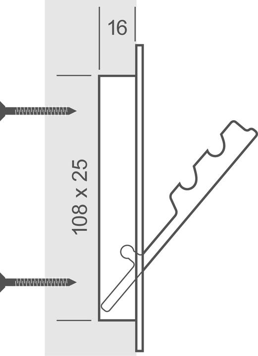 Actual product image Werkstarck Coat hook folding