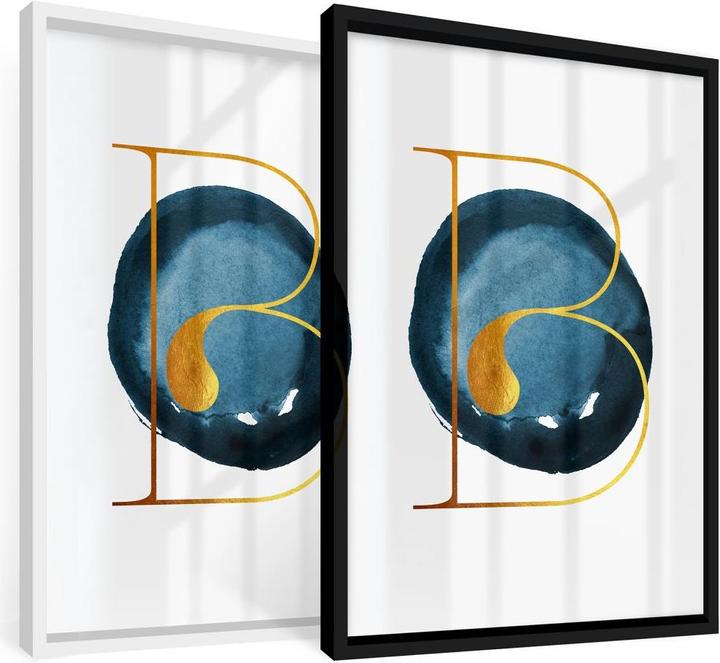 Actual product image Trenddeko The golden B (30 x 40 cm)