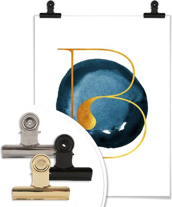 Actual product image Trenddeko The golden B (30 x 40 cm)