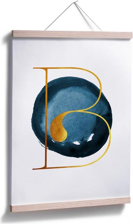 Actual product image Trenddeko The golden B (30 x 40 cm)