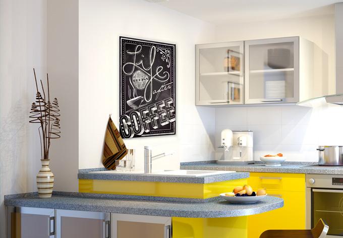 Immagine prodotto Trenddeko La vita inizia dopo il caffè (70 x 100 cm)