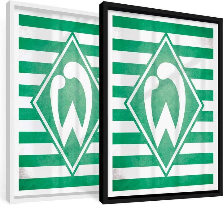 Actual product image SV Werder Bremen Werder Bremen Logo Stripes (60 x 80 cm)