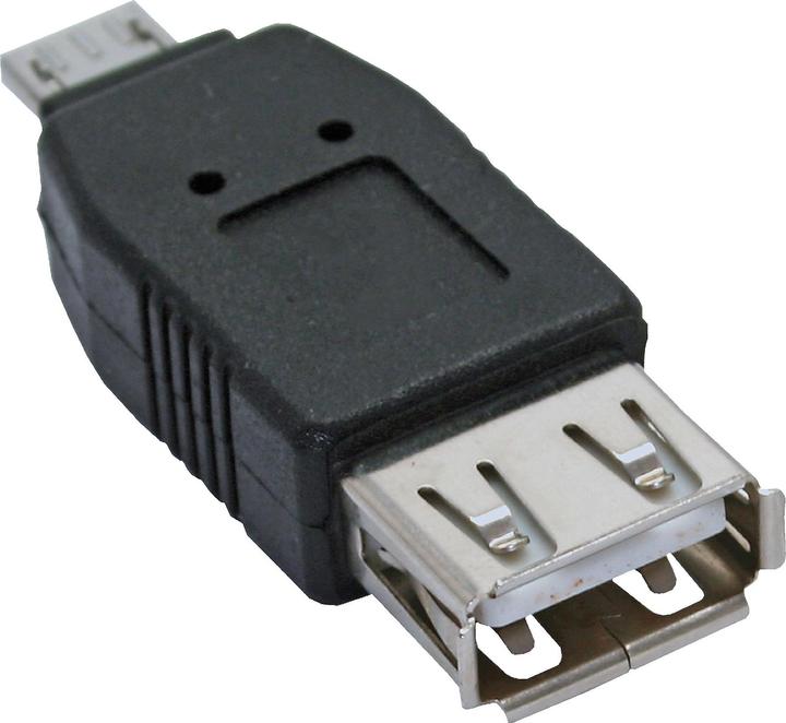Produktbild InLine Micro-USB Adapter Micro-A Stecker an USB-A Buchse (USB 2.0)