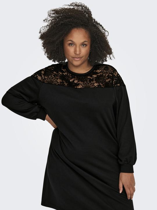 Image du produit Only Robe curvy en dentelle à manches longues (S)