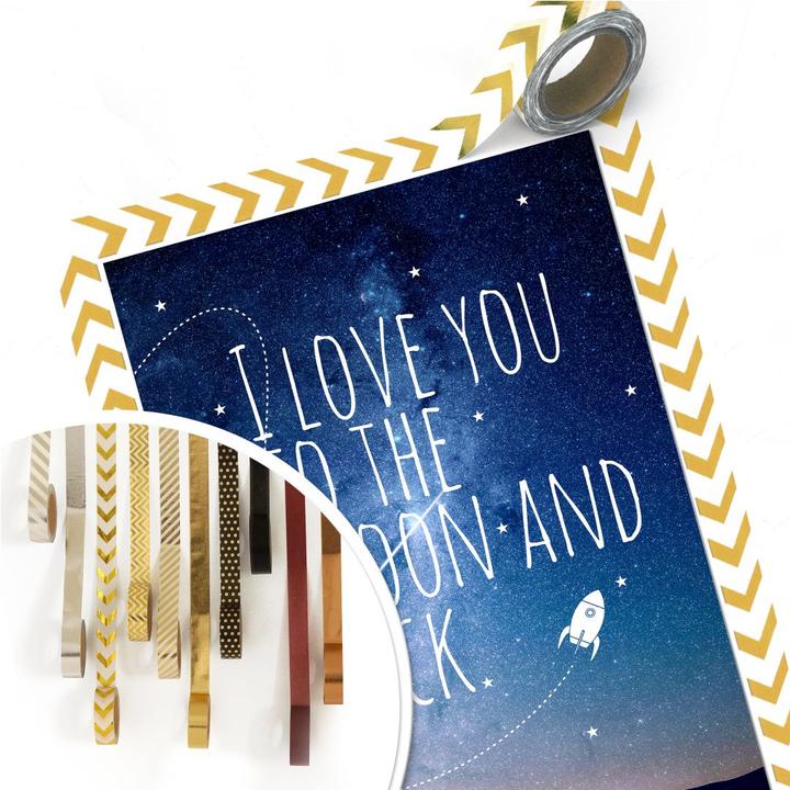 Produktbild Trenddeko I love you to the Moon and back (30 x 45 cm)