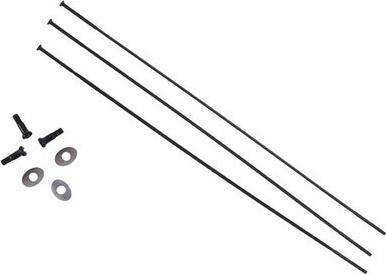 Actual product image Zipp Spokes Nipples 3-pack 222mm CX-Ray Straight-Pull External (Wheelset, 22")