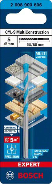 Image du produit Bosch Professional Zubehör Foret EXPERT CYL-9 MultiConstruction, 5 x 90 x 150 mm (5 mm)