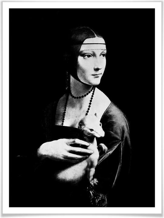 Produktbild Trenddeko Da Vinci - Die Dame mit dem Hermelin (50 x 60 cm)