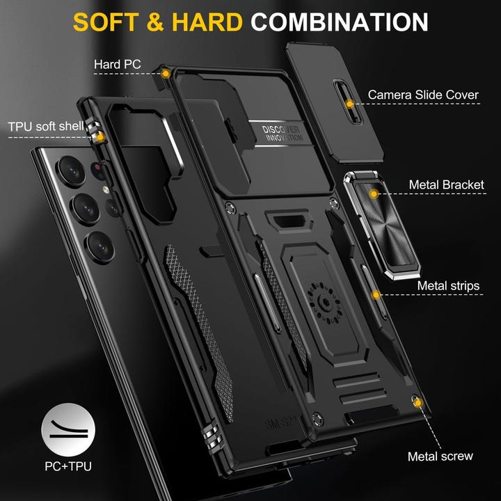Produktbild Amazon Hülle für Samsung Galaxy S24 Ultra 5G Schutz Handy Case Cover Kamera Etui Bumper (Samsung Galaxy S24 Ultra)