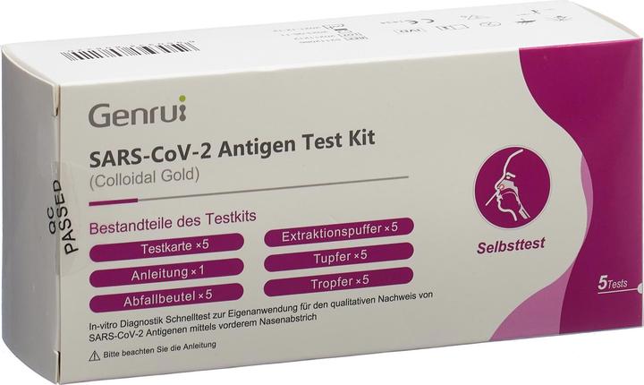 Genrui Antigen Test Kit (5 x)