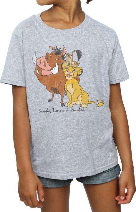 Immagine prodotto Disney The Lion King Classic Simba, Timon And Pumbaa Maglietta Ragazze (116)
