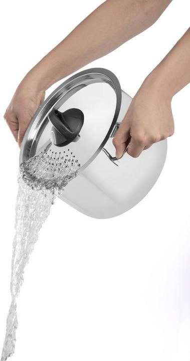 Produktbild Barazzoni Spaghettitopf zum einfachen Abgiessen (22 cm, Kochtopf, Stahl)