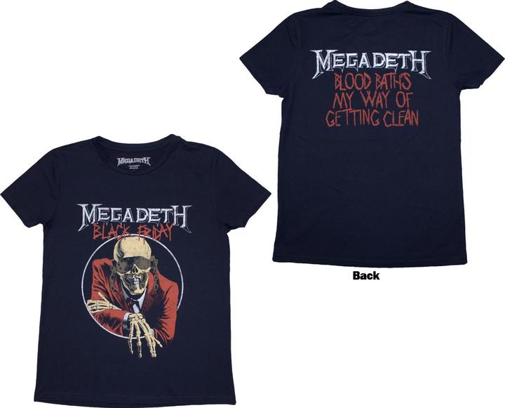 Megadeth Black Friday Back Print (Girlie)