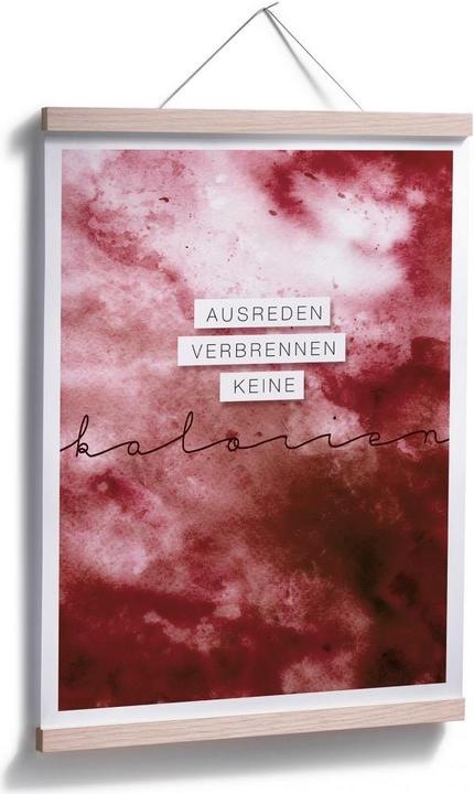 Produktbild Trenddeko Ausreden verbrennen keine Kalorien (40 x 50 cm)