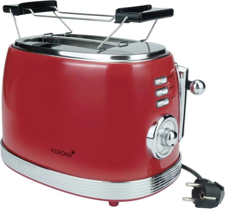 Image du produit Korona Grille-pain 2 tranches Retro rouge 21668