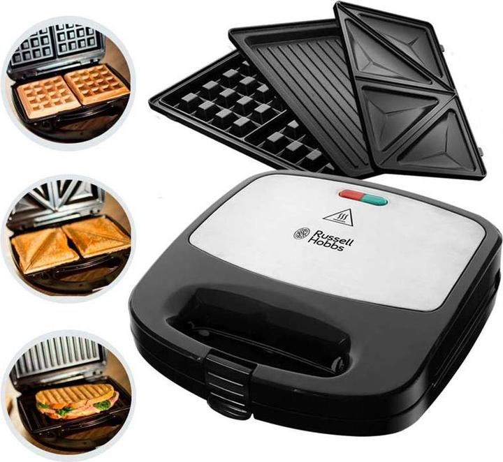 Actual product image Russell Hobbs Fiesta Sandwich Toaster, Stainless Steel