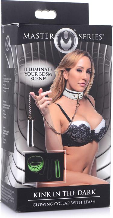 Image du produit Master Series Kink in the Dark Glowing Collar & Leash