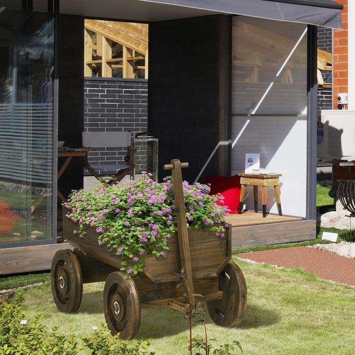 Produktbild Outsunny Blumenwagen mit Rollen