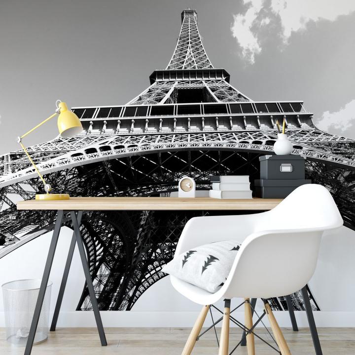 Produktbild Trenddeko Eiffelturm Perspektive schwarz/weiss (240 x 350 cm)