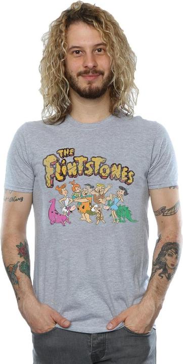 Produktbild The Flintstones Group Distressed TShirt (L)