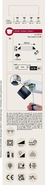 Produktbild Paulmann VDE Profi Transformer