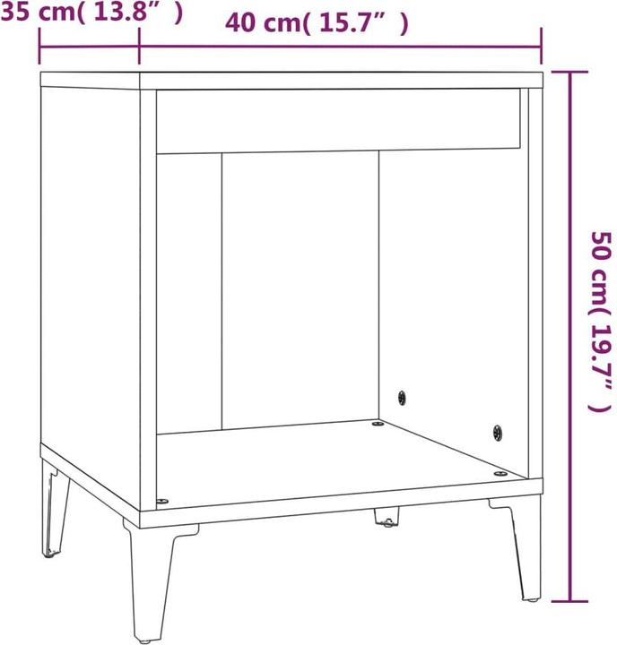 Actual product image VidaXL Ilaas (40 x 35 x 50 cm)