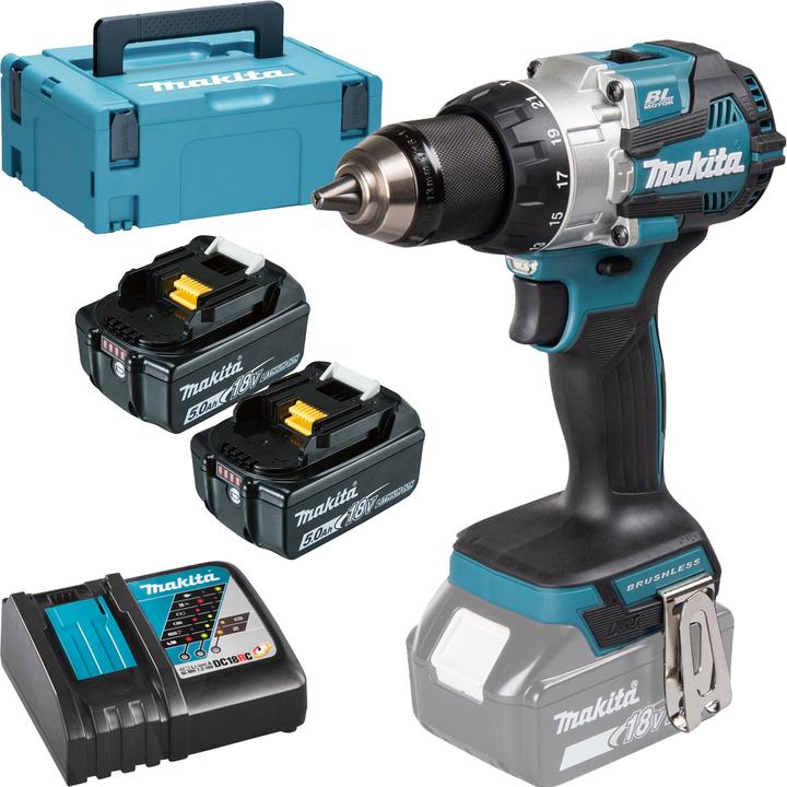 Actual product image Makita DDF489RTJ (Rechargeable battery operated)