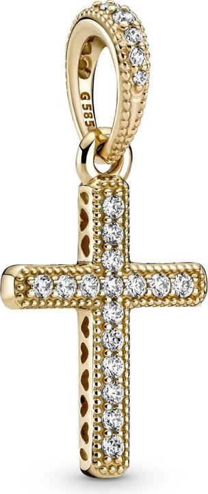 Image du produit Pandora Pendentif Croix scintillante (Or 14 carats)