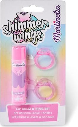 Produktbild NoName Shimmer Wings Lip Balm & Ring Set