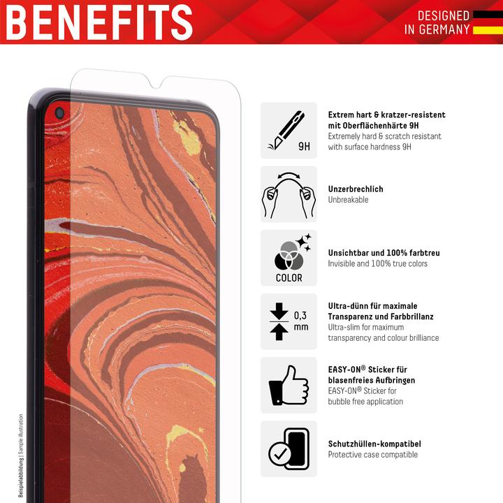Immagine prodotto Displex Smart Glass, Displayschutzfolie (1 Pezzo/i, Xiaomi Redmi 10C)