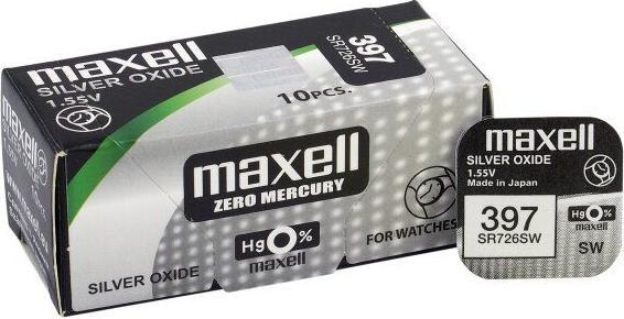 Actual product image Maxell Button cell SR726SW 10 pieces (10 pcs., SR59, 36 mAh)
