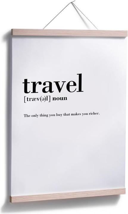 Produktbild Trenddeko Grammatik - Travel (24 x 30 cm)